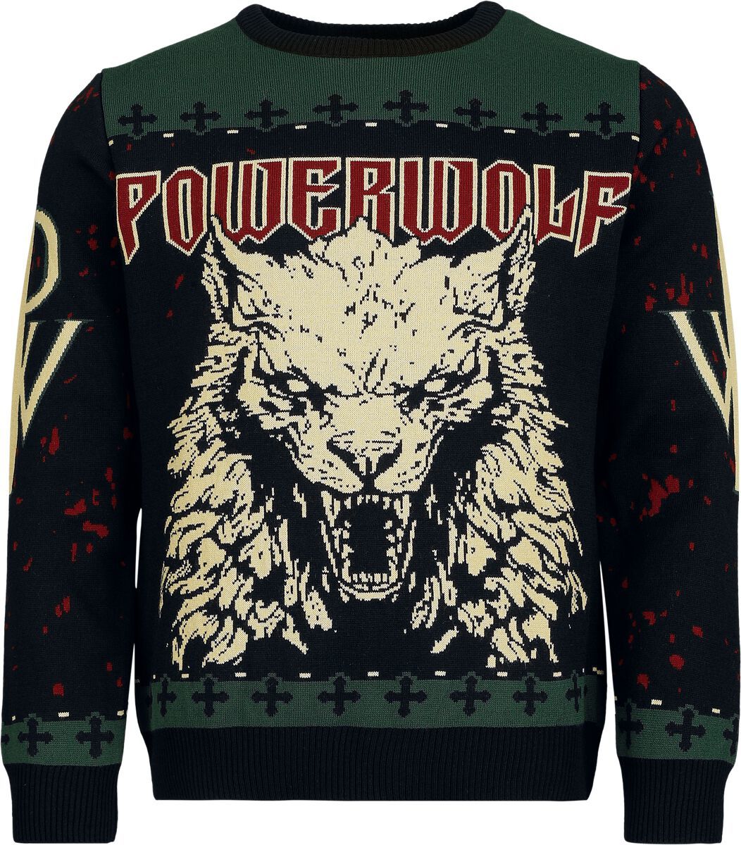 Powerwolf Holiday Sweater Pletený svetr vícebarevný - RockTime.cz Powerwolf Holiday Sweater Pletený svetr vícebarevný - RockTime.cz