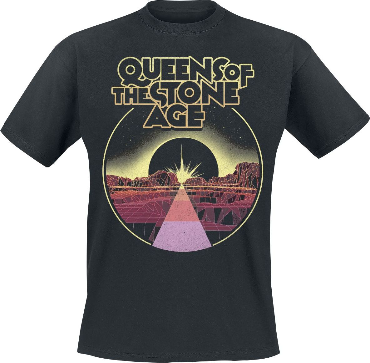 Queens Of The Stone Age Warp Tričko černá - RockTime.cz Queens Of The Stone Age Warp Tričko černá - RockTime.cz