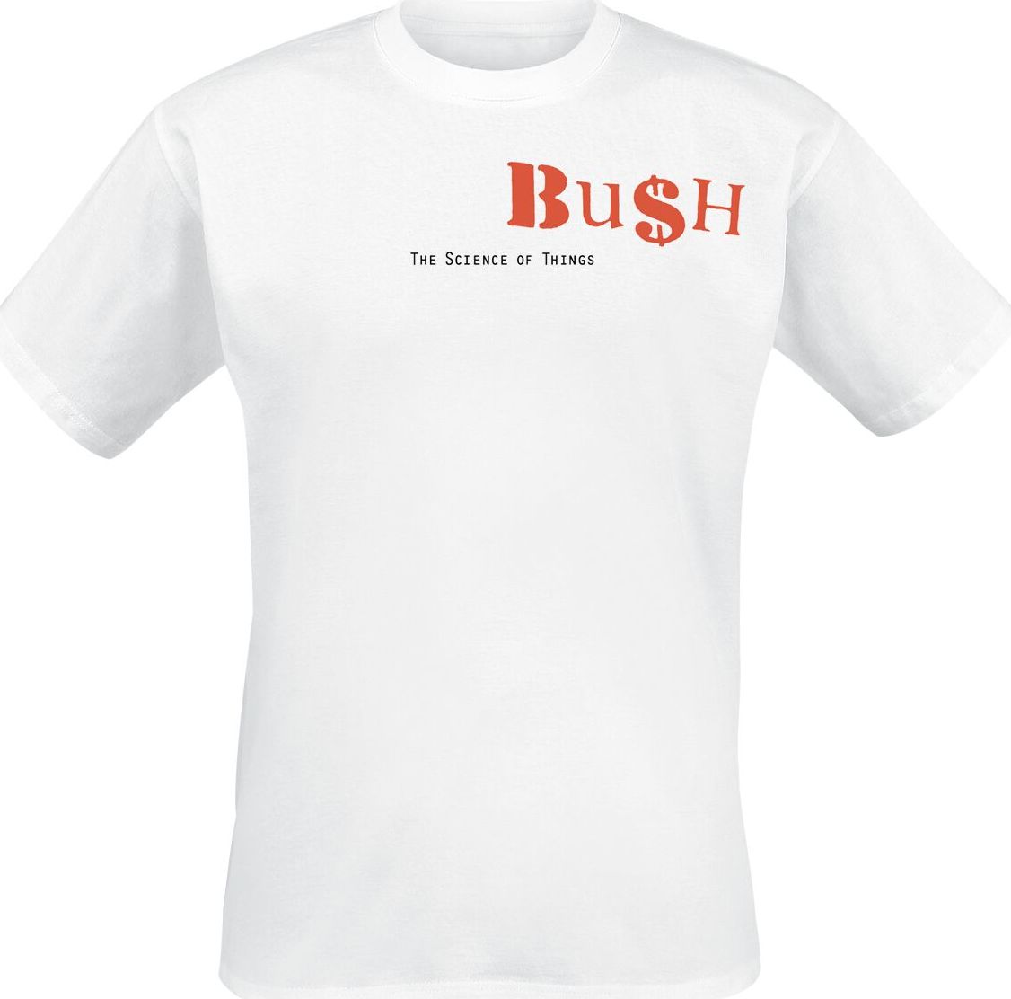 Bush Dollar Logo Tričko bílá - RockTime.cz