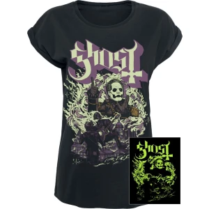 Ghost FOG YK - GITD Dámské tričko černá - RockTime.cz