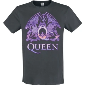 Queen Amplified Collection - Neon Sign Tričko charcoal - RockTime.cz