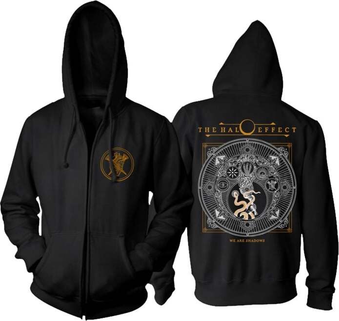 The Halo Effect Shadows Mikina s kapucí na zip černá - RockTime.cz