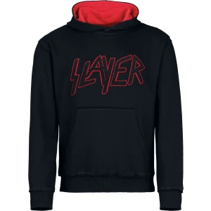 Slayer Logo Mikina s kapucí cerná/cervená - RockTime.cz