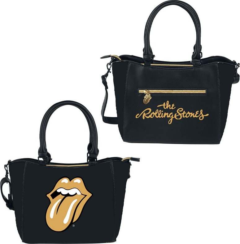 The Rolling Stones Gold Tongue Kabelka černá - RockTime.cz The Rolling Stones Gold Tongue Kabelka černá - RockTime.cz