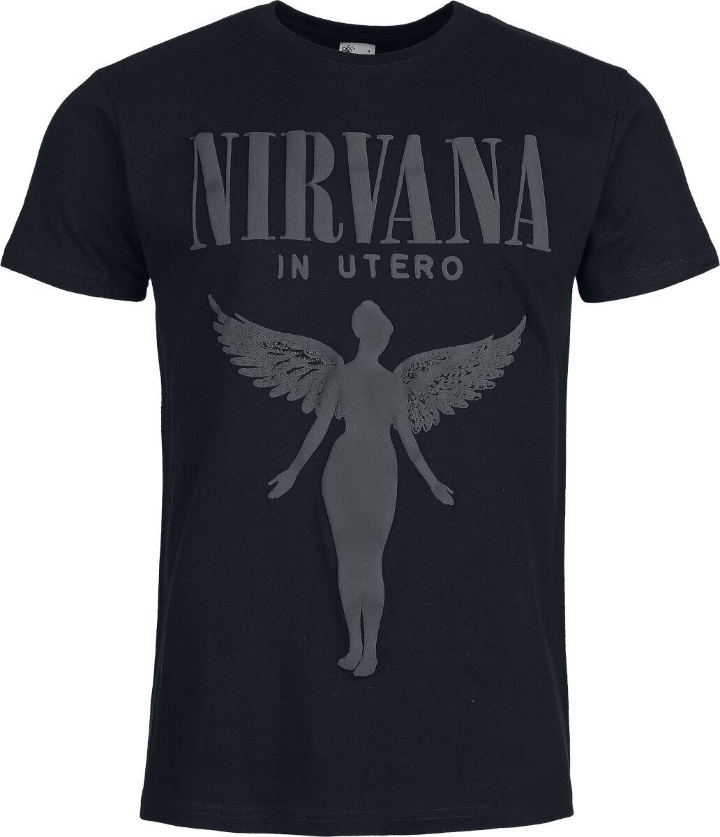 Nirvana Angel 3D Druck Tričko černá - RockTime.cz Nirvana Angel 3D Druck Tričko černá - RockTime.cz