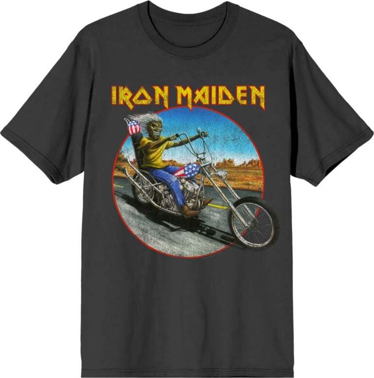 Iron Maiden Road Biker Tričko charcoal - RockTime.cz