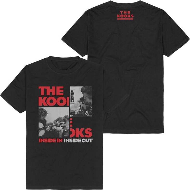 The Kooks Inside In Inside Out Tričko černá - RockTime.cz The Kooks Inside In Inside Out Tričko černá - RockTime.cz