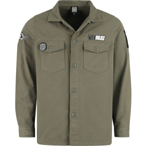 Volbeat Amplified Collection - Military Shirt - Shacket Košile khaki - RockTime.cz