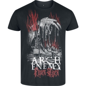 Arch Enemy Flames Tiger Tričko černá