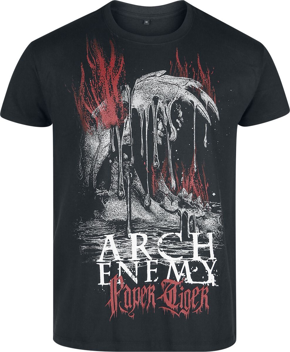 Arch Enemy Flames Tiger Tričko černá - RockTime.cz