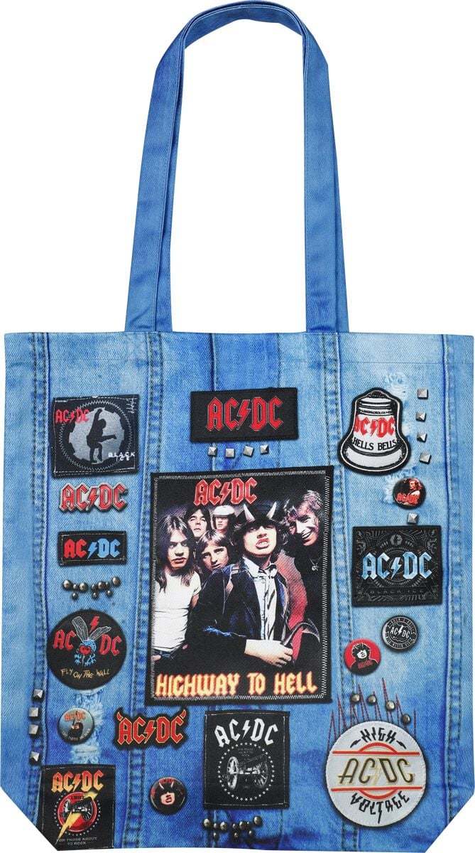 AC/DC Rocksax - AC/DC Logo Plátená taška vícebarevný - RockTime.cz