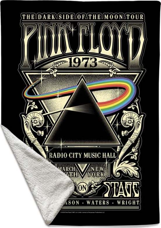 Pink Floyd Dark Side Of The Moon Flísová deka vícebarevný - RockTime.cz
