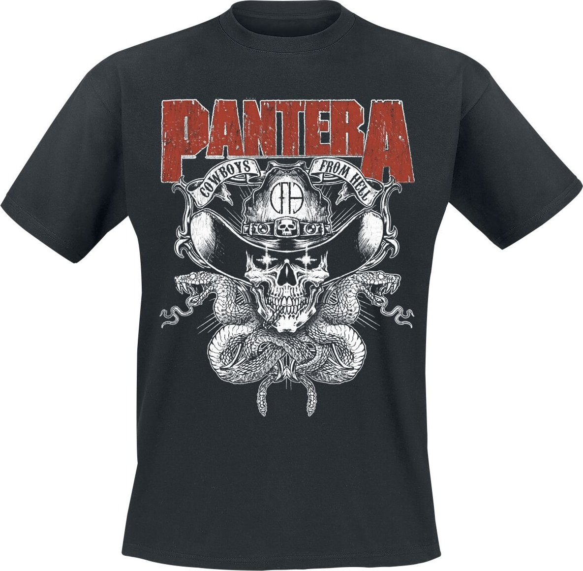 Pantera CFH Texas Skull Tričko černá - RockTime.cz