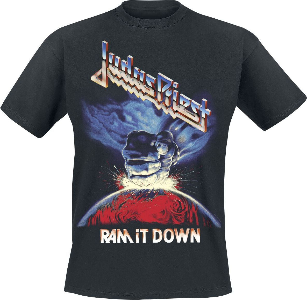 Judas Priest Jumbo Logo Album Tričko černá - RockTime.cz