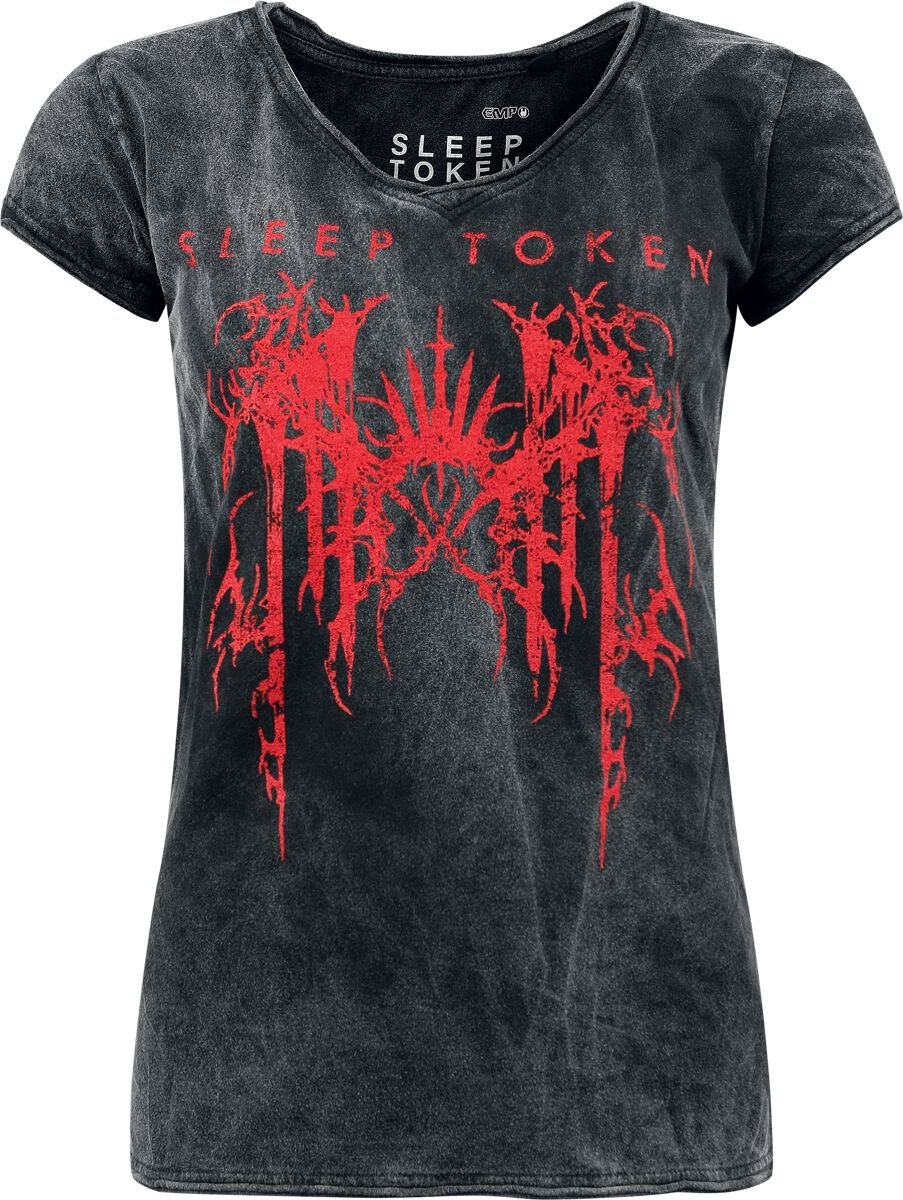 Sleep Token Logo Dámské tričko cerná/šedá - RockTime.cz