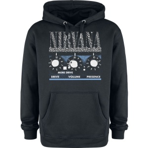 Nirvana Amplified Collection - More Drive Mikina s kapucí černá - RockTime.cz