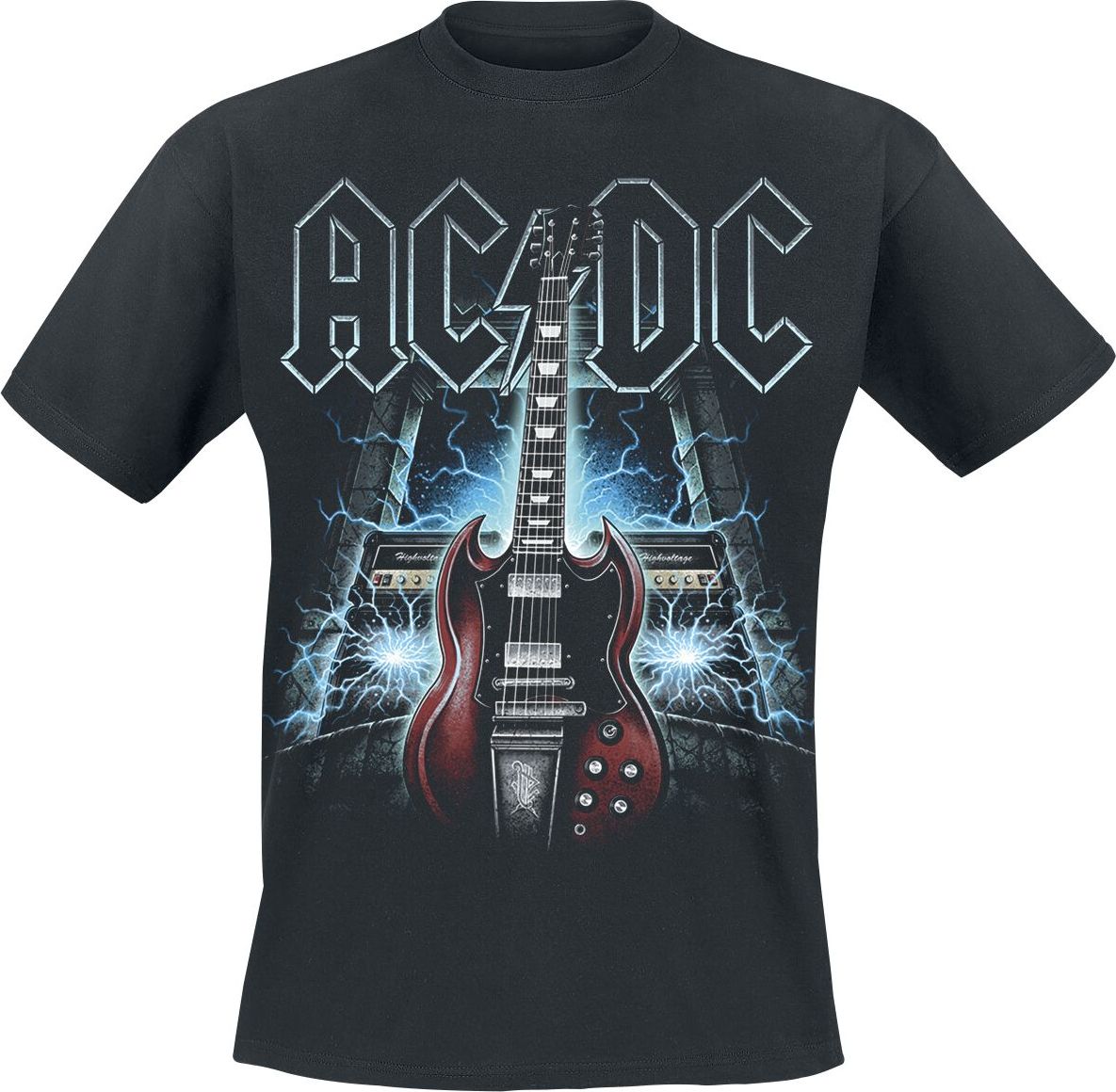 AC/DC High Voltage Guitar Tričko černá - RockTime.cz