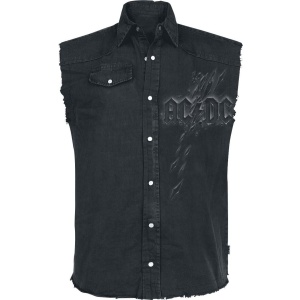 AC/DC Back In Black Torn Košile bez rukávu černá