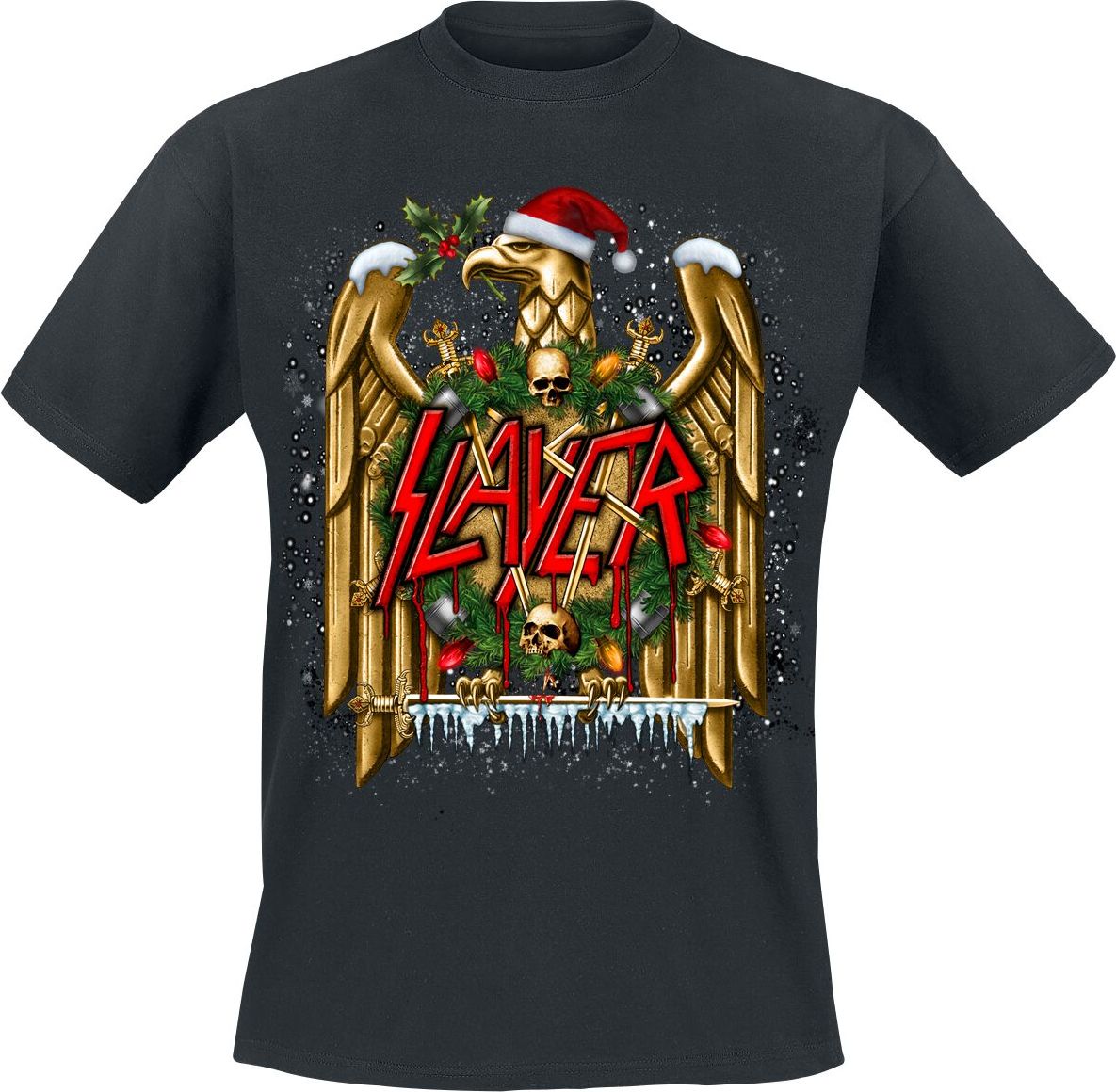 Slayer Holiday Eagle Tričko černá - RockTime.cz