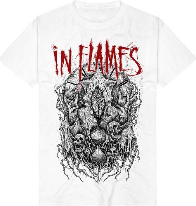 In Flames Buried Time Tričko bílá - RockTime.cz