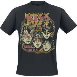 Kiss Creatures World Tour Tričko černá
