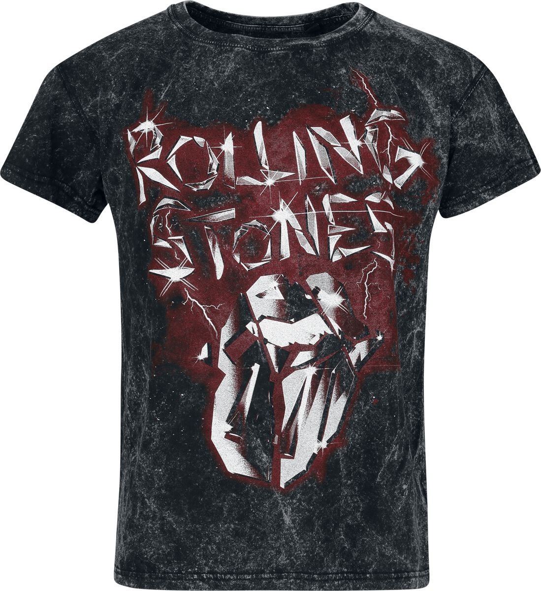 The Rolling Stones Smoke Tričko charcoal - RockTime.cz