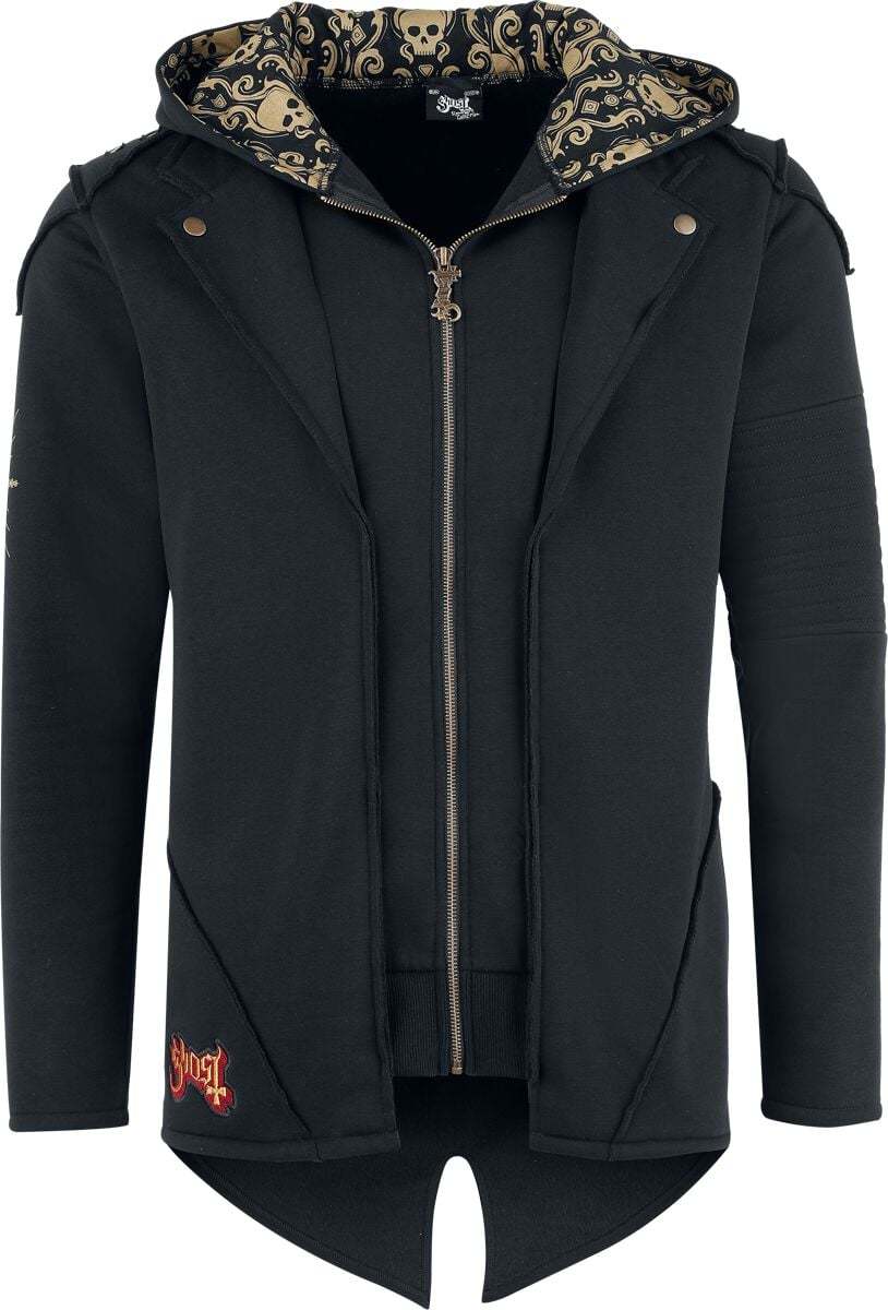 Ghost EMP Signature Collection Mikina s kapucí na zip černá - RockTime.cz