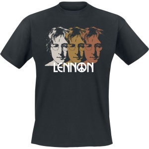 John Lennon 3Peat Tričko černá - RockTime.cz