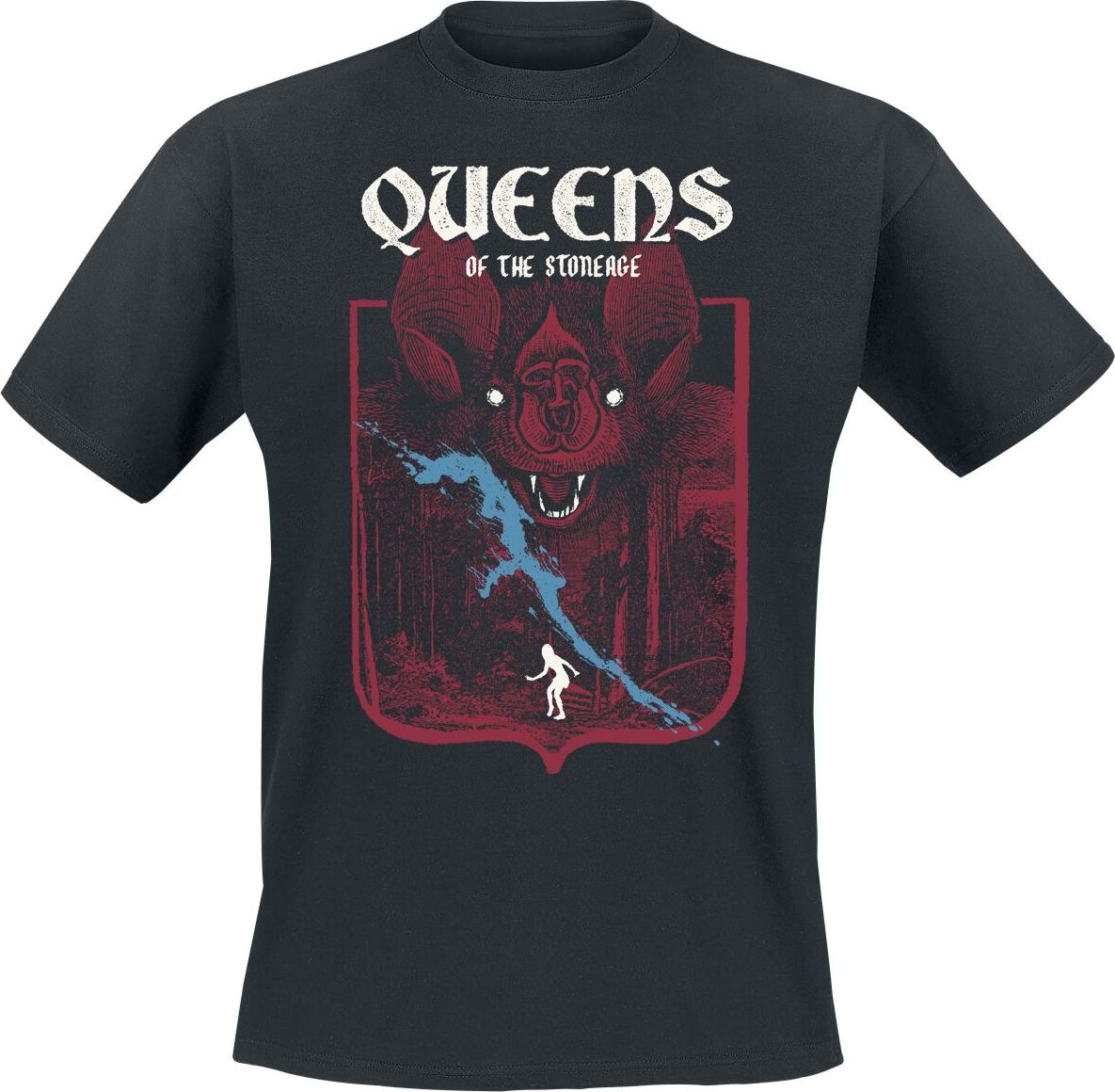 Queens Of The Stone Age Dark Forrest Bat Tričko černá - RockTime.cz