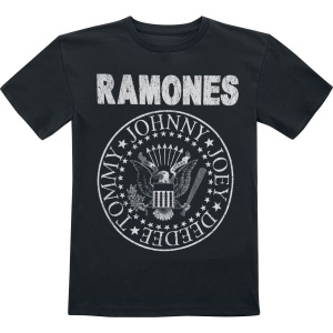 Ramones Kids - Seal Hey Ho Lets Go Backprint detské tricko černá