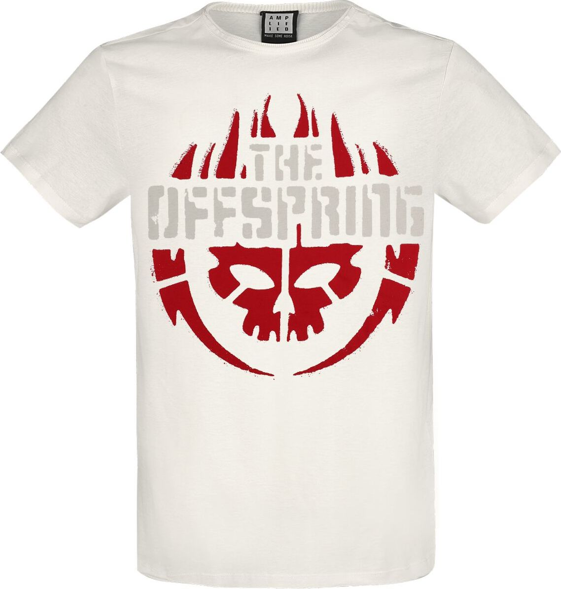 The Offspring Amplified Collection - Skull Logo Tričko šedobílá - RockTime.cz