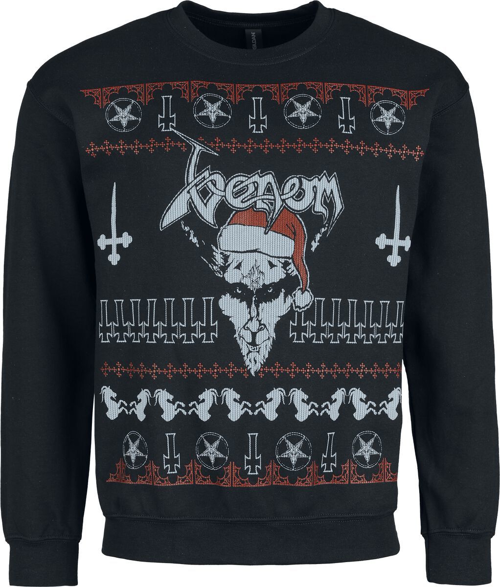 Venom Holiday Sweater - Black Christmas Mikina černá - RockTime.cz