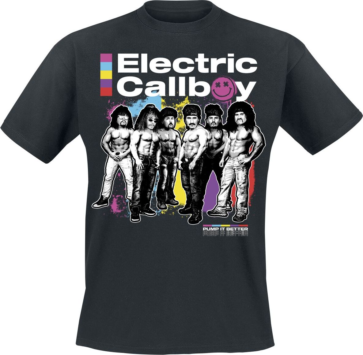 Electric Callboy Pump It Better Tričko černá - RockTime.cz Electric Callboy Pump It Better Tričko černá - RockTime.cz