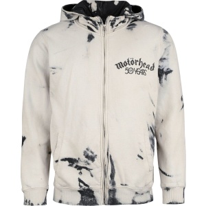 Motörhead Pictures Mikina s kapucí na zip světle šedá