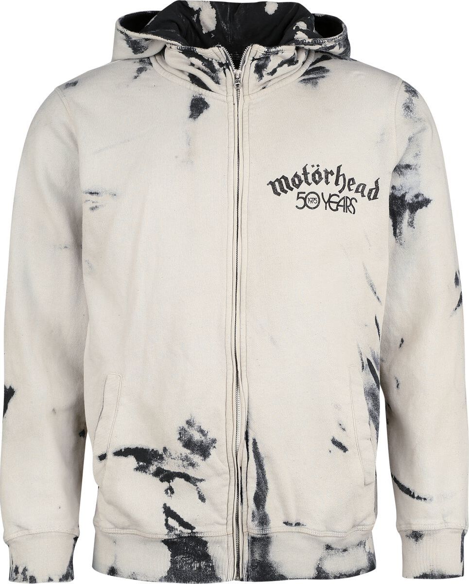 Motörhead Pictures Mikina s kapucí na zip světle šedá - RockTime.cz