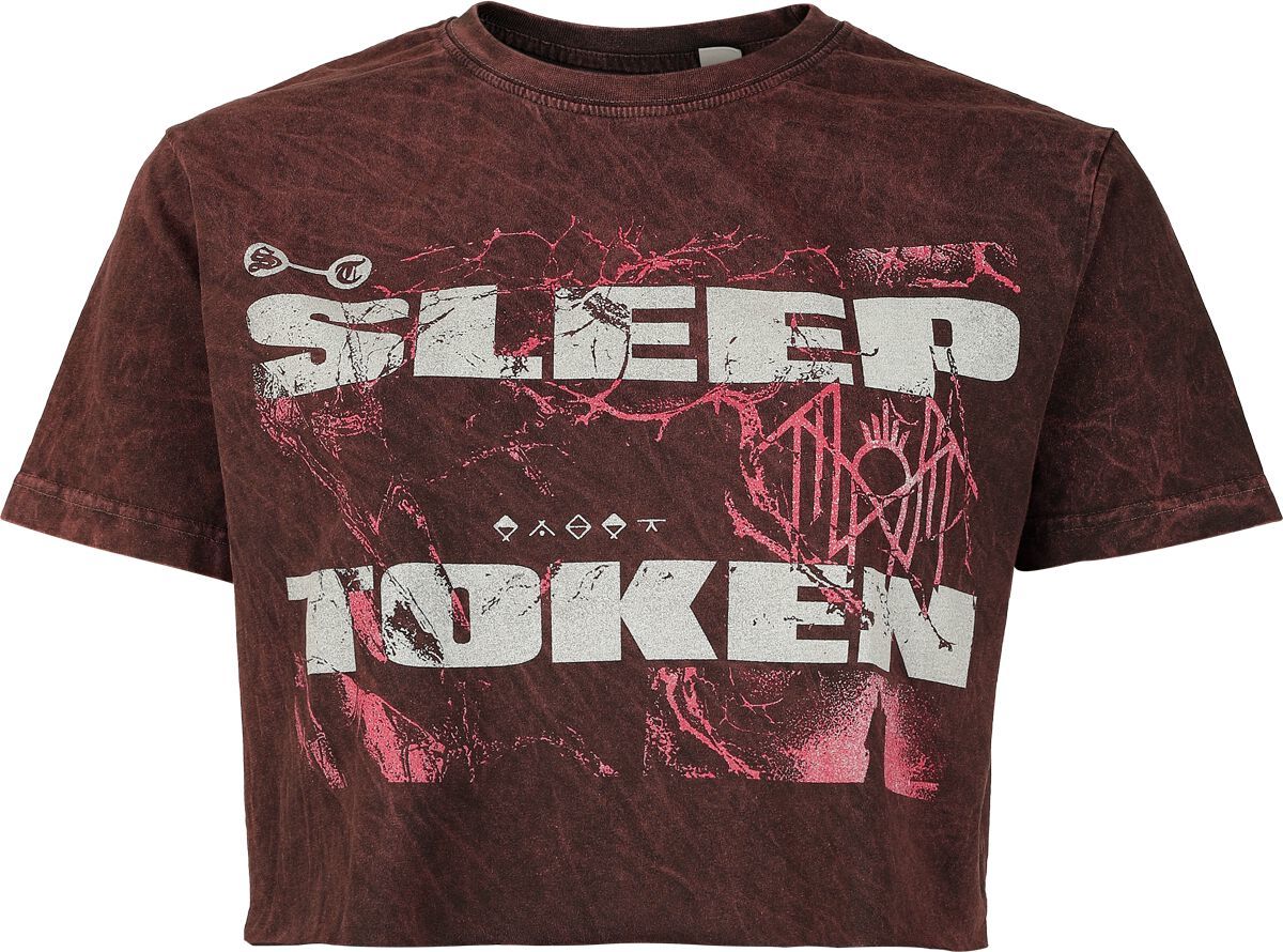 Sleep Token Texture Dámské tričko červená - RockTime.cz