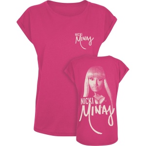 Nicki Minaj Pink Halftone Dámské tričko růžová - RockTime.cz
