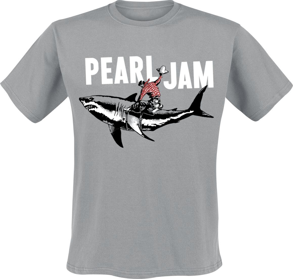 Pearl Jam Shark Cowboy Tričko šedá - RockTime.cz Pearl Jam Shark Cowboy Tričko šedá - RockTime.cz