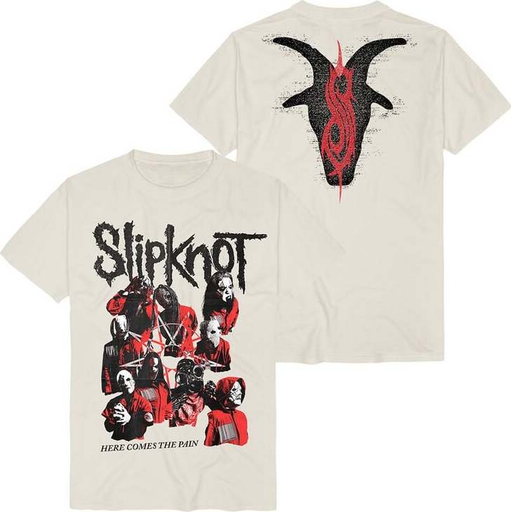 Slipknot Here Comes The Pain Tričko přírodní - RockTime.cz