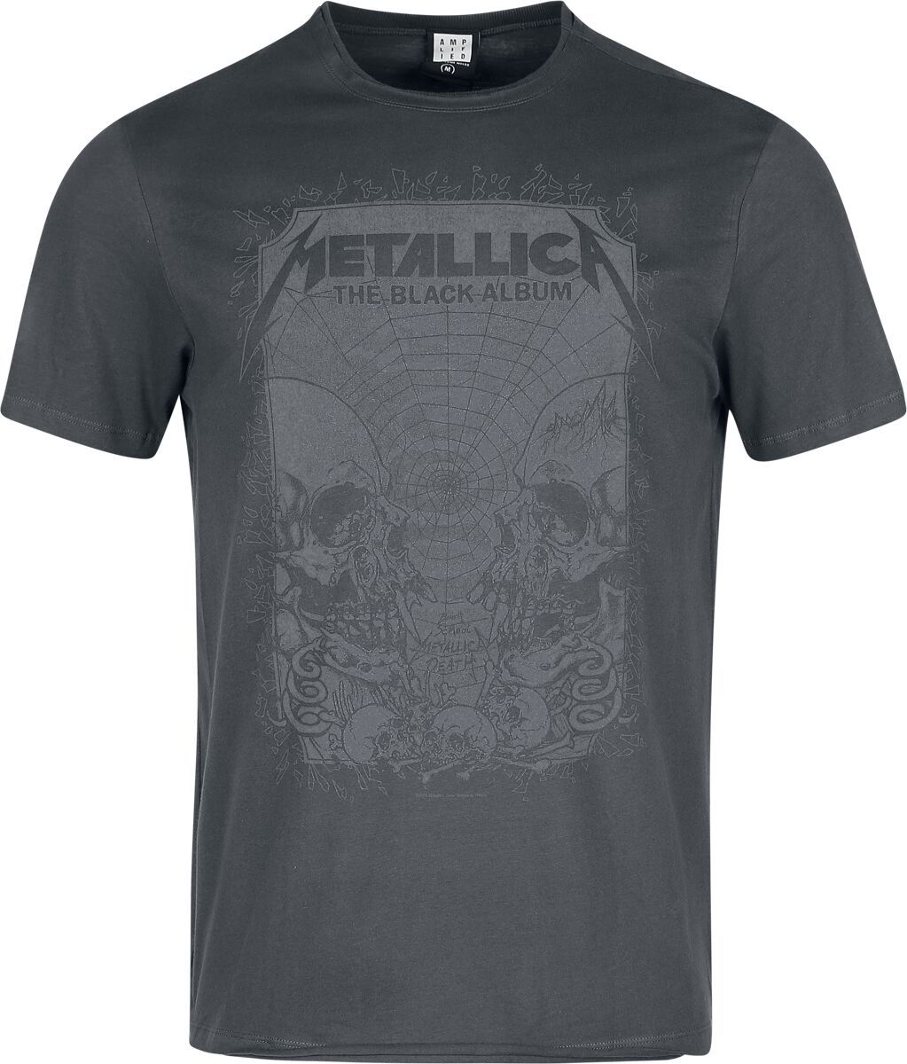Metallica Amplified Collection - The Black Album Tričko charcoal - RockTime.cz