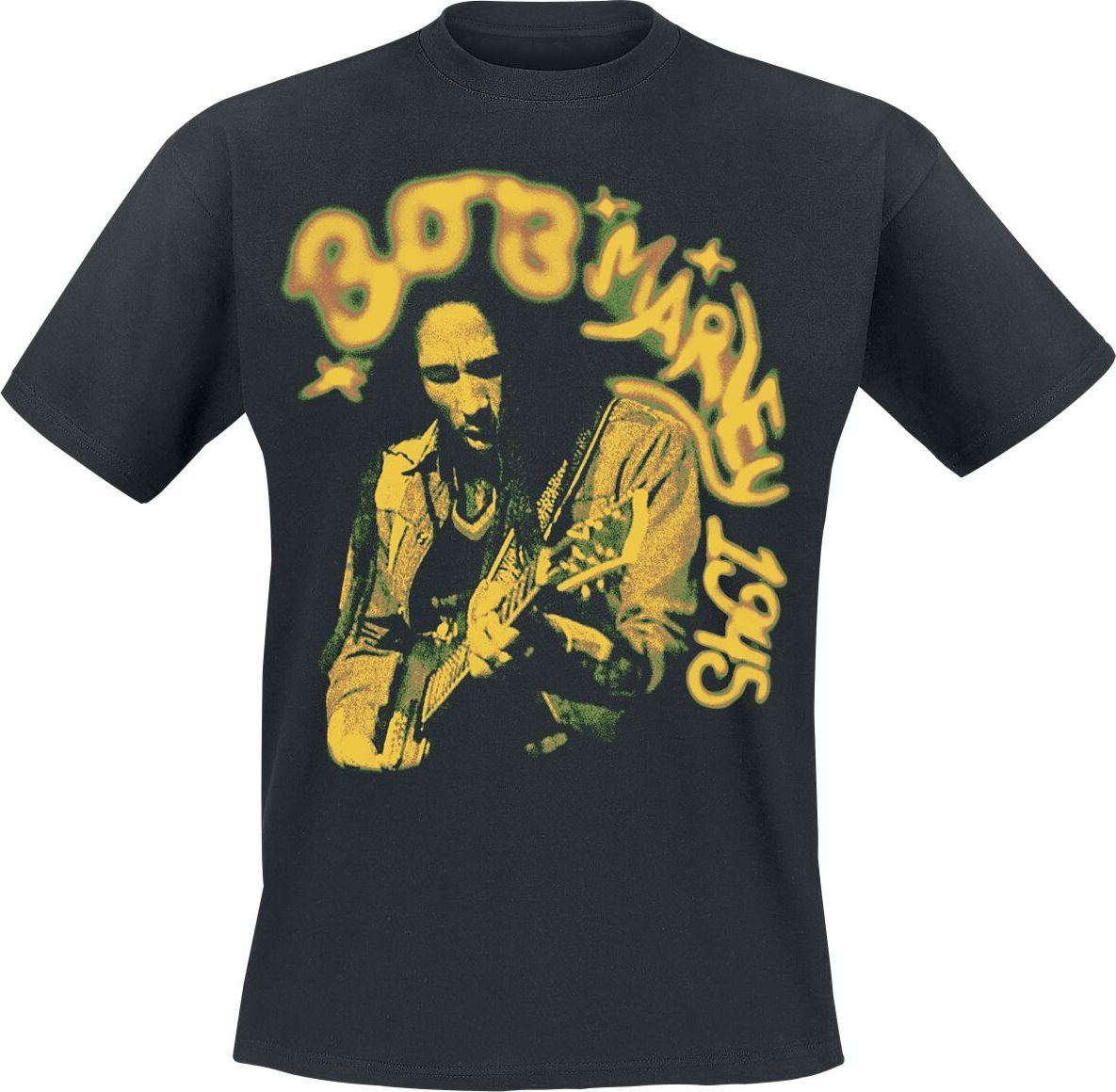 Bob Marley Jamming 1945 Tričko černá - RockTime.cz Bob Marley Jamming 1945 Tričko černá - RockTime.cz