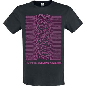 Joy Division Amplified Collection - Unknown Pleasures Neon Pink Tričko charcoal - RockTime.cz