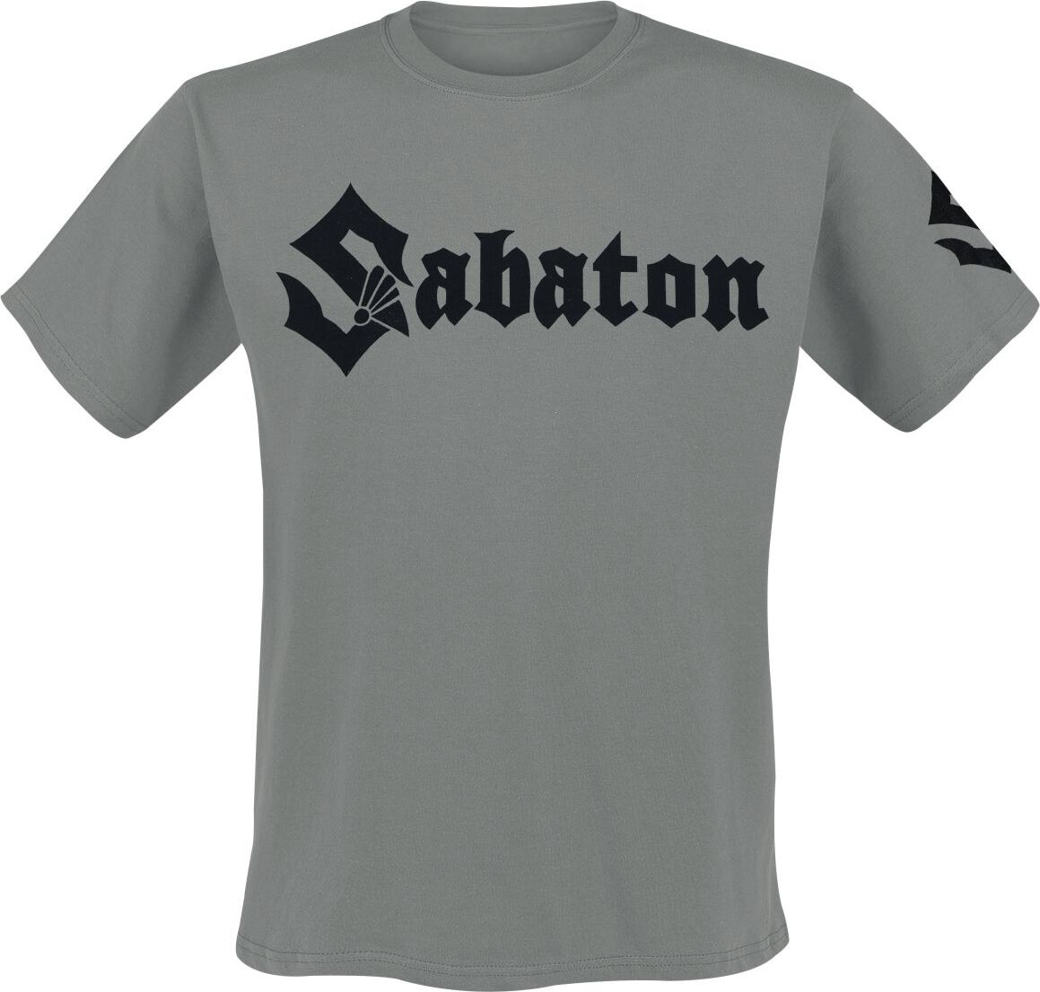 Sabaton Flat Logo Tričko šedá - RockTime.cz