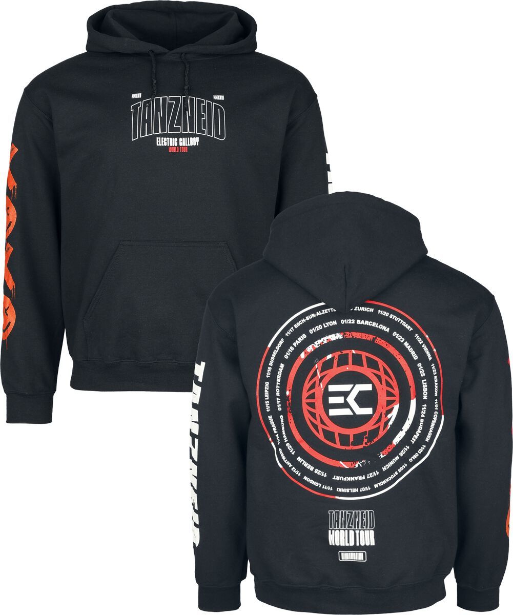 Electric Callboy Tanzneid Tour Circle Mikina s kapucí černá - RockTime.cz