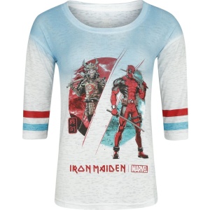 Iron Maiden Iron Maiden x Marvel Collection - Samurai Comp Dámské tričko bílá/tyrkysová