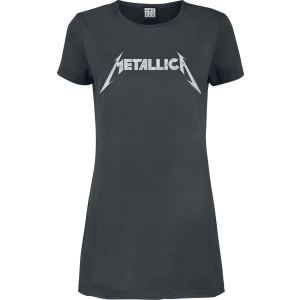 Metallica Amplified Collection - Logo Šaty charcoal