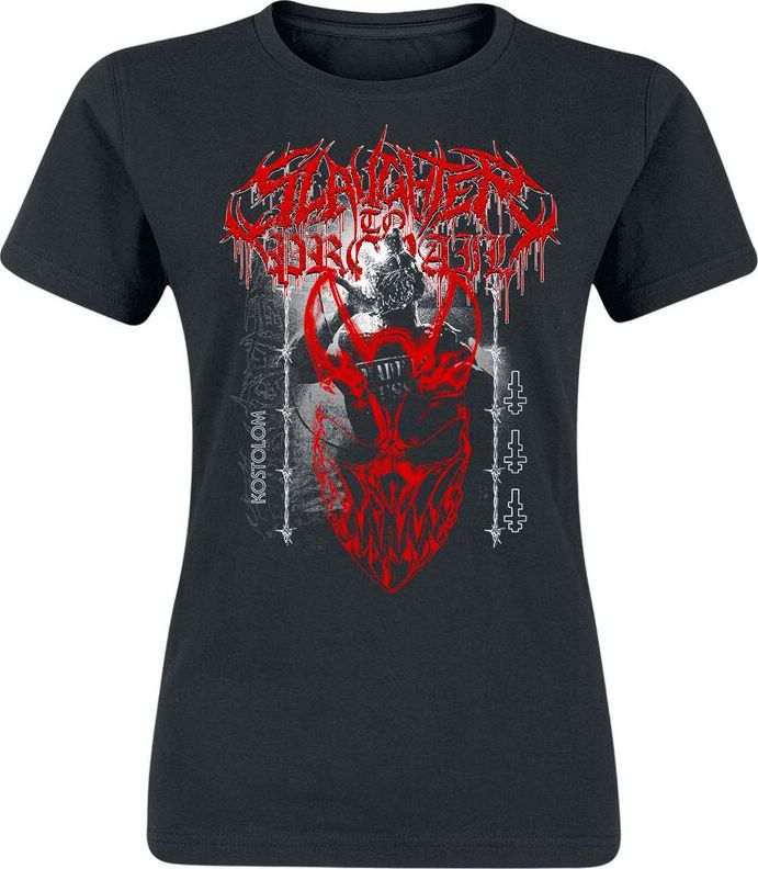 Slaughter To Prevail Red Mask Kostolom Dámské tričko černá - RockTime.cz