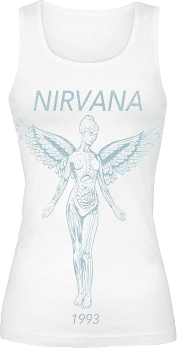 Nirvana Angel Dámský top bílá - RockTime.cz