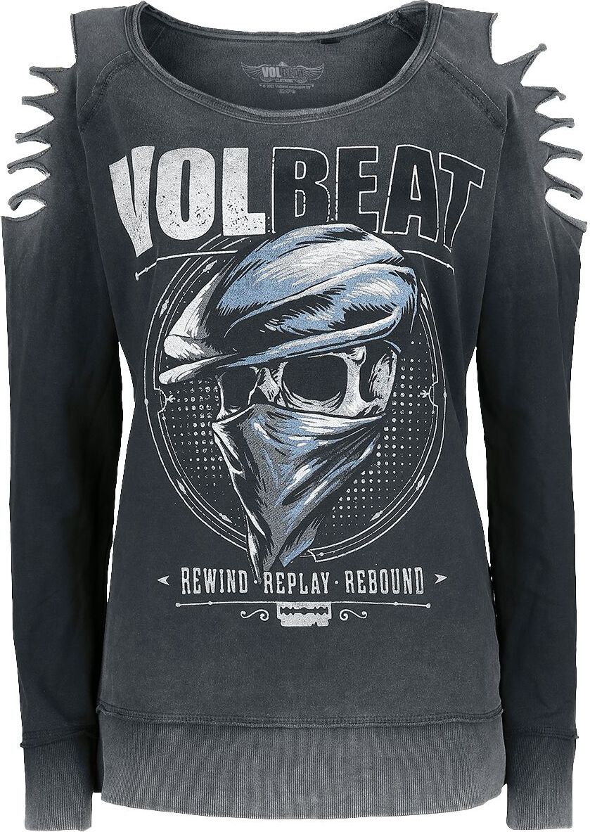 Volbeat Bandana Skull Dámská mikina šedá - RockTime.cz