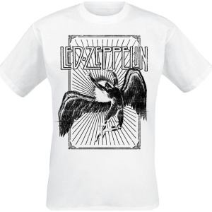 Led Zeppelin Icarus Burst Tričko bílá - RockTime.cz